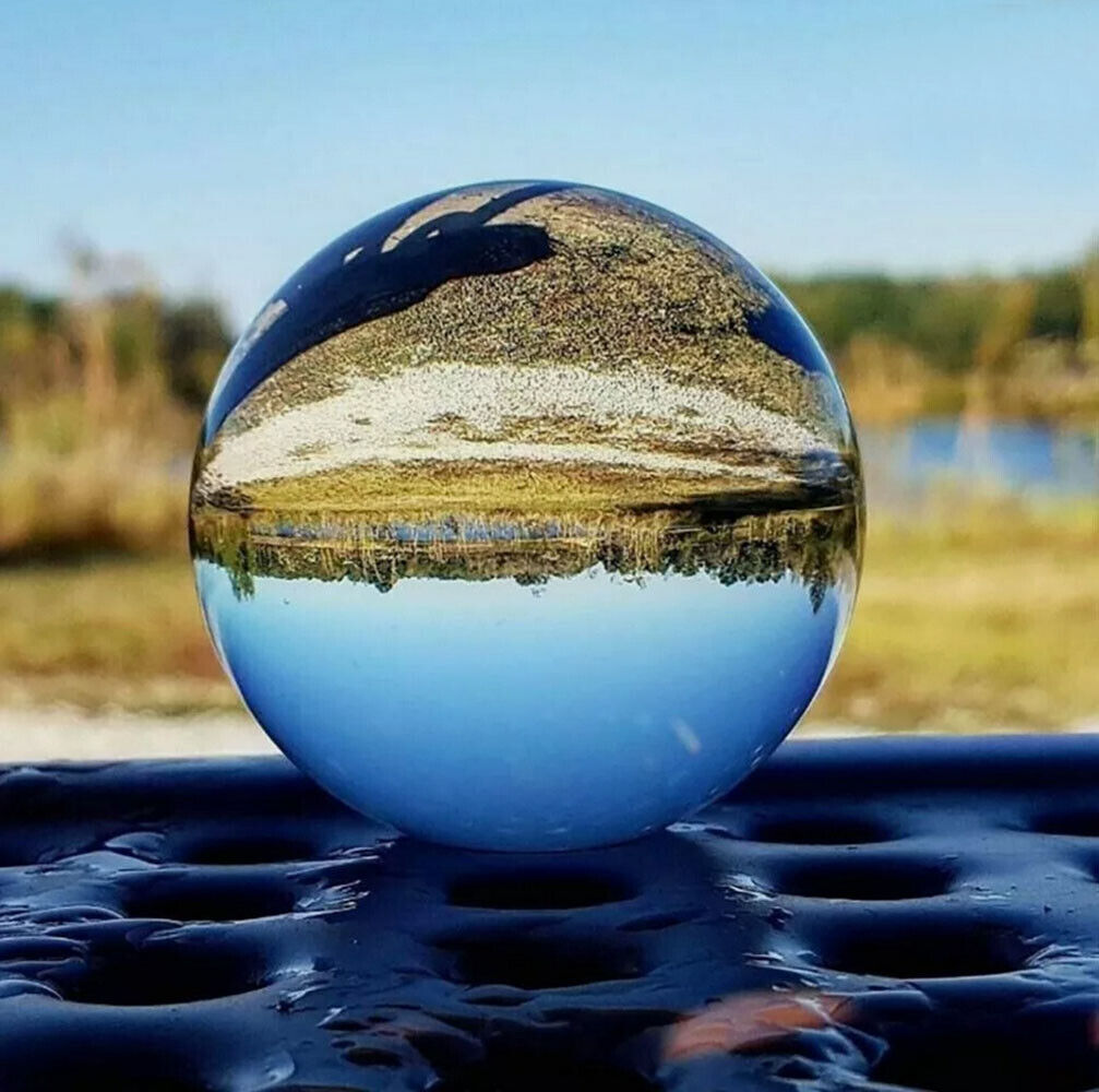 100Mm Photography Crystal Ball Sphere Decoration Lens Photo Prop Lensball Clear
