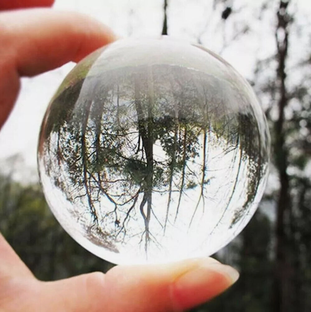 100Mm Photography Crystal Ball Sphere Decoration Lens Photo Prop Lensball Clear