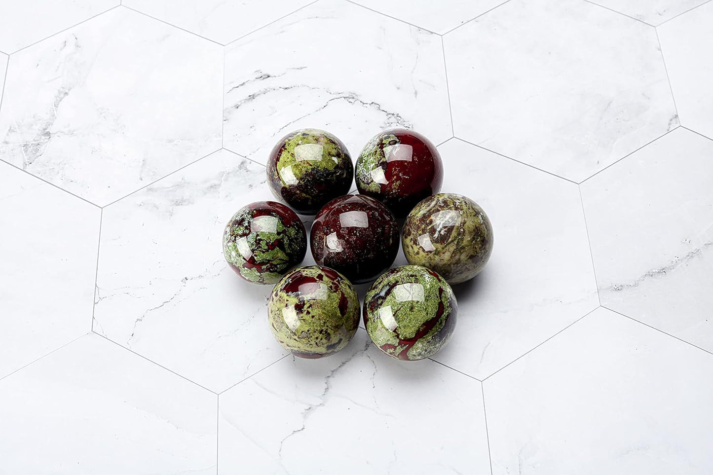 40Mm Natural Dragon Blood Jasper Healing Crystal Gemstone Ball Divination Sphere Sculpture Figurine with Acrylic Stand