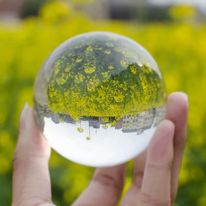 Clear 30/40/50/60/80/100/120/150Mm Crystal Ball with K9 Crystal Glass Ball for Photography Propfurniture Decoration Crystal Ball