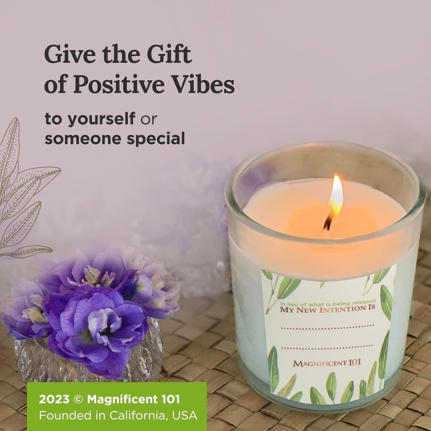 Set of 3 Long Lasting Pure Sage Smudge Candles - 42-Hour Burn, 3.5 Oz Each, Soy Wax, Sage Cleansing for House Energy, Meditation & Manifestation