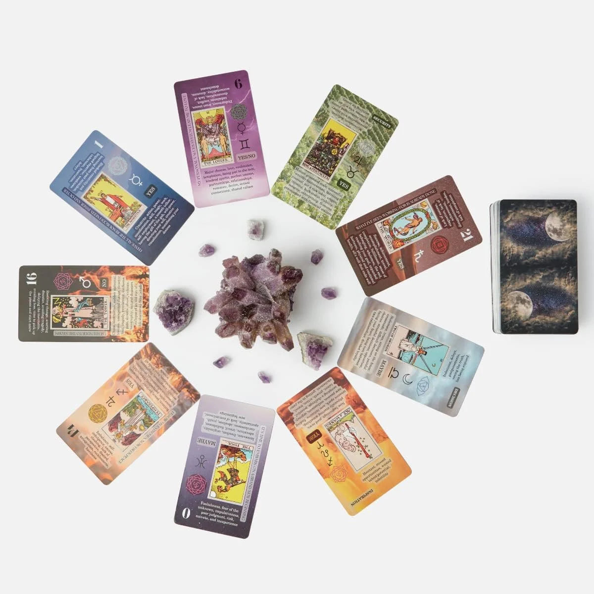 Learning Tarot Cards for Beginners with Meanings, Tarot Learning, Original Art