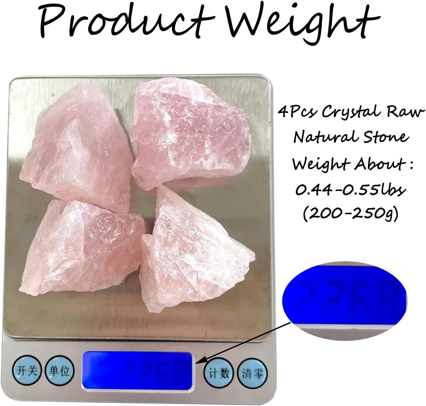 2" Amethyst Crystal Rocks Natural Crystals and Healing Stones Large Crystals Rocks for Tumbling Raw Stones Witchcraft Wire Wrapping Fountain Rocks Cabbing Room Decor 4Pcs