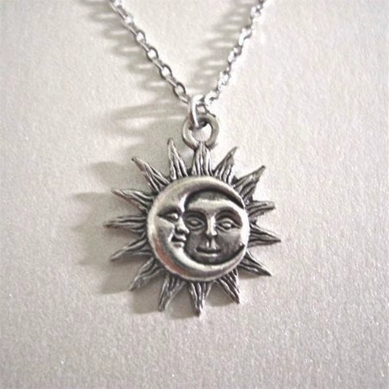 Big Crescent Moon Necklace for Women, Pagan Witch Style Amulet, Wiccan Pendant, Lunar Witchcraft, Magic Jewelry Gift, 2024, Moon