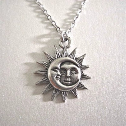 Big Crescent Moon Necklace for Women, Pagan Witch Style Amulet, Wiccan Pendant, Lunar Witchcraft, Magic Jewelry Gift, 2024, Moon