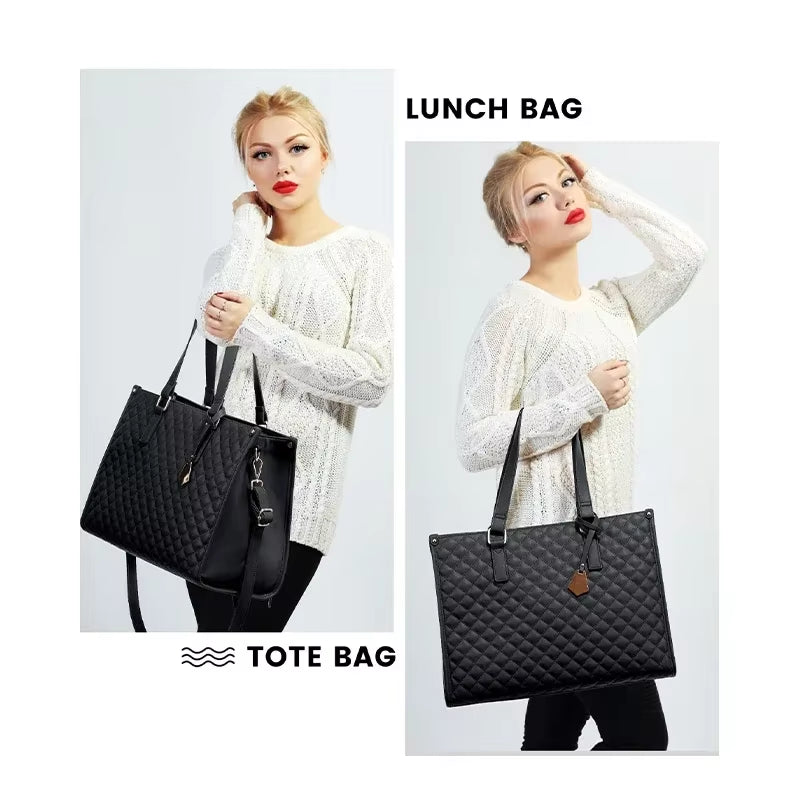 Portable Lunch Tote Bag for Women Multi Purpose Insulated Lunch Shoulder Pouch Makeup Bag Durable Waterproof Travel Bag 2025 New